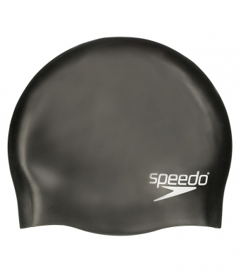 Speedo Junior Moulded Silicone Cap - Black